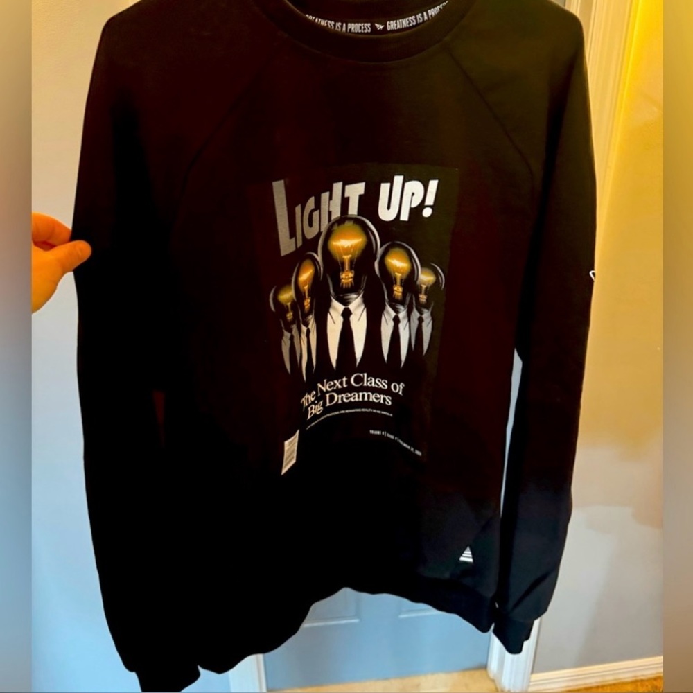 Paper plane black Graphic Sweater